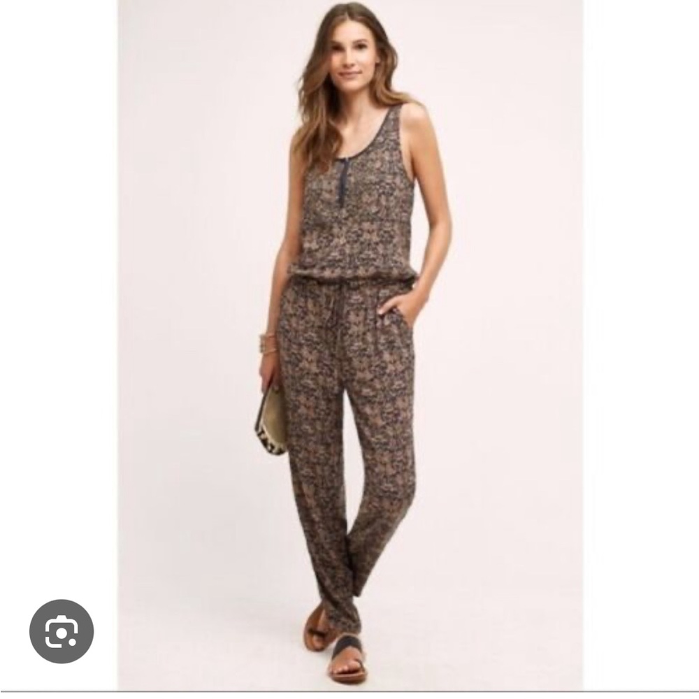 Anthropologie sleeveless jumpsuit